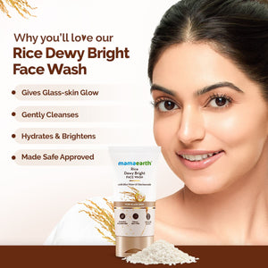 Rice Dewy Bright Face Wash benefits