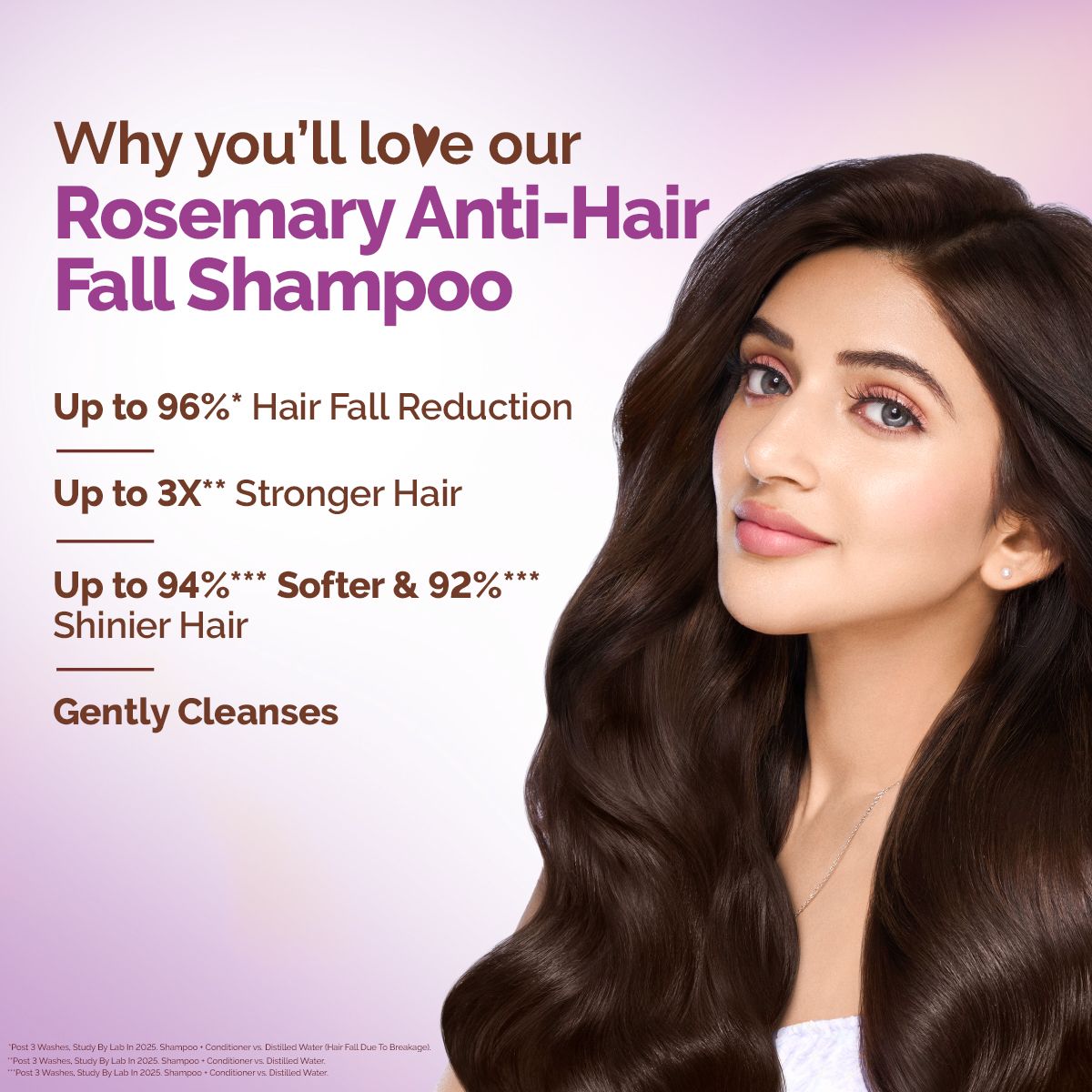 Rosemary Anti-Hair Fall Shampoo with Rosemary & Methi Dana for Hair Loss & Breakage Reduction - 650 ml