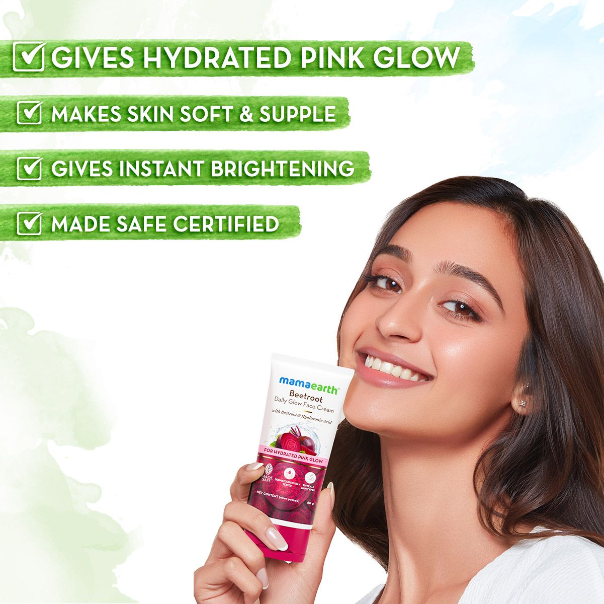 Beetroot Daily Glow Face Cream With Beetroot & Hyaluronic Acid - 80 g (Pack of 3)