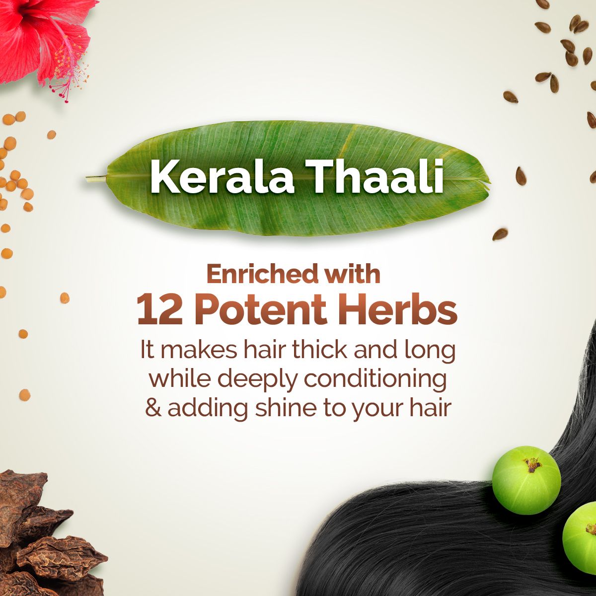 Mamaearth Kerala Thaali shampoo herbal ingredient blend