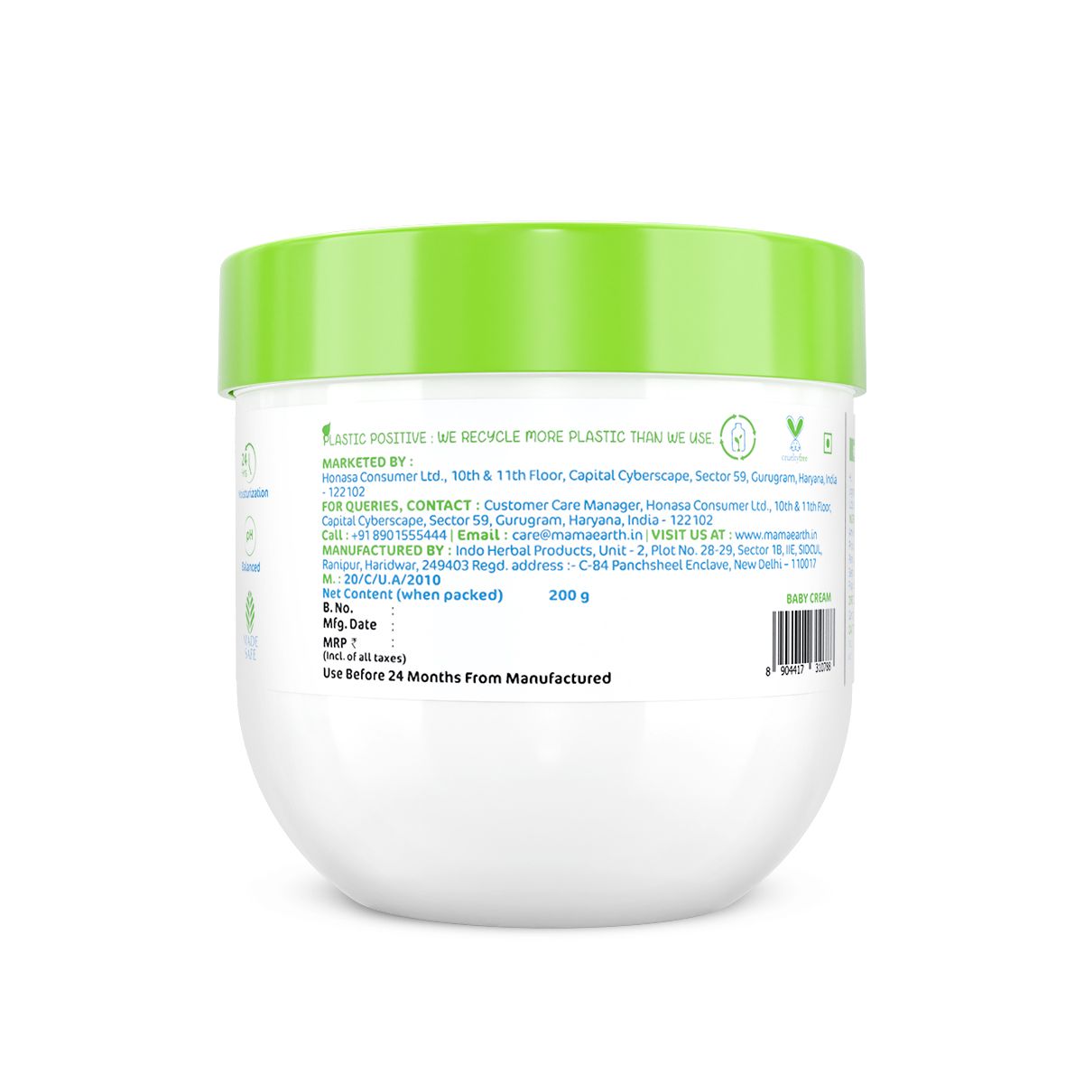 Rich Moisturizing Cream With Almond Oil & Shea Butter For Dry Skin - 200 g