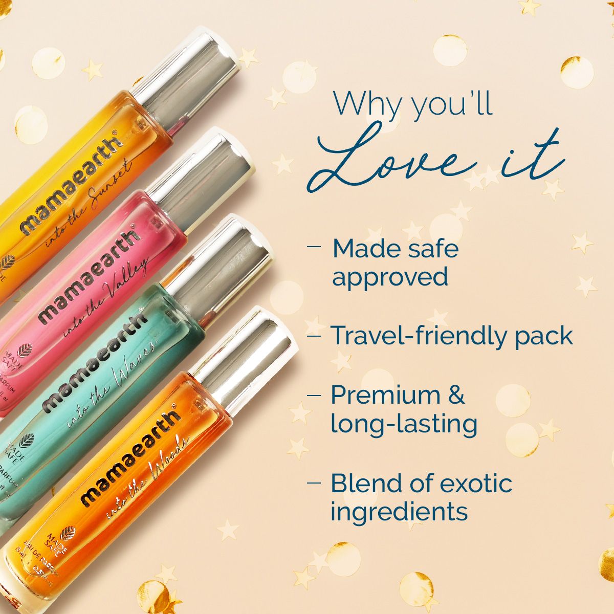 Mamaearth Perfume Gift Set of 4 for Men & Women