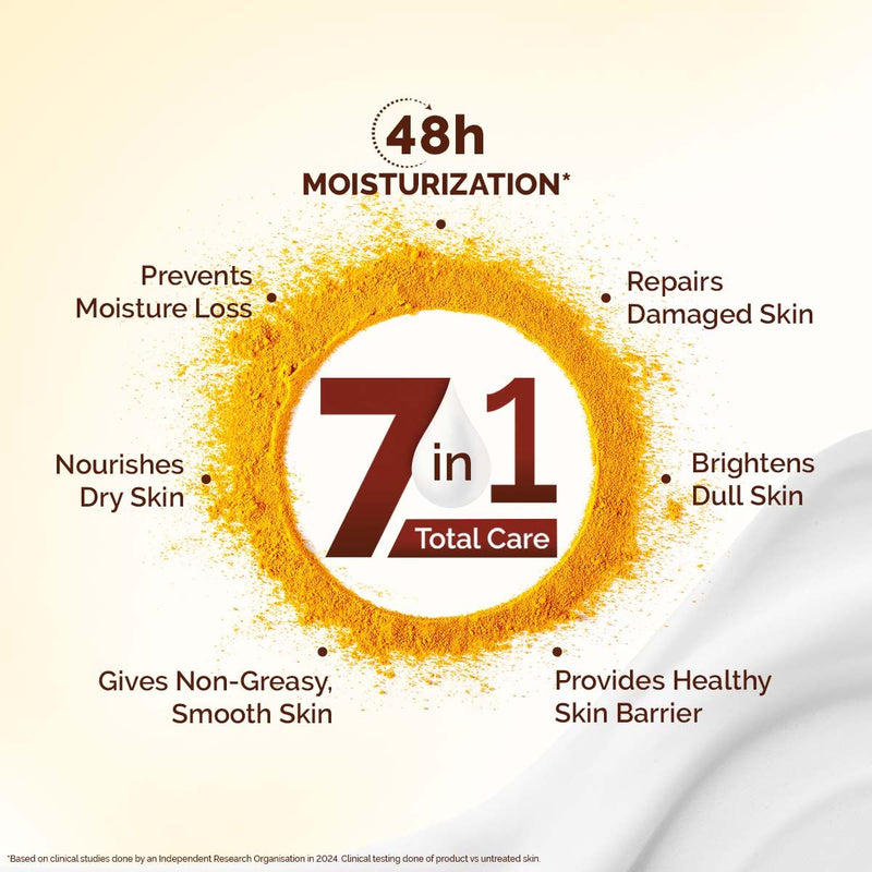 Mamaearth Ubtan Moisturizing Body Lotion with Turmeric & Saffron for Glowing Skin - 400 ml