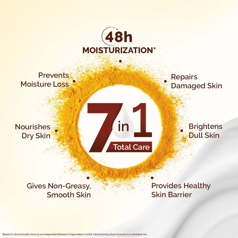 Mamaearth Ubtan Moisturizing Body Lotion with Turmeric & Saffron for Glowing Skin - 200 ml