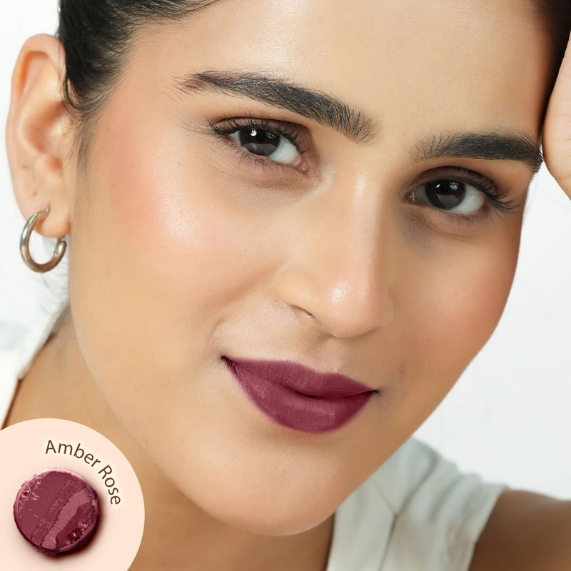 Moisture Matte LongStay Lipstick with Vitamin E & Avocado - 2g | Amber Rose