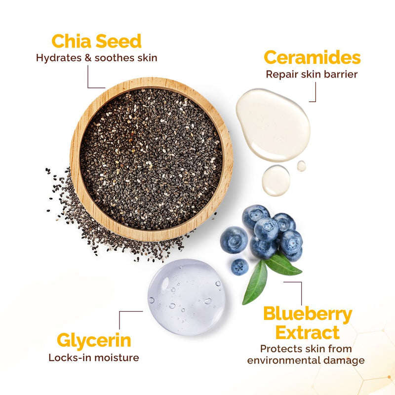 Mamaearth Chia Oil-Free Sunscreen SPF 50 PA++++ – In-Vivo Tested (ISO 24444:2019 Certified, CTRI/2025/05/086630) - 50g