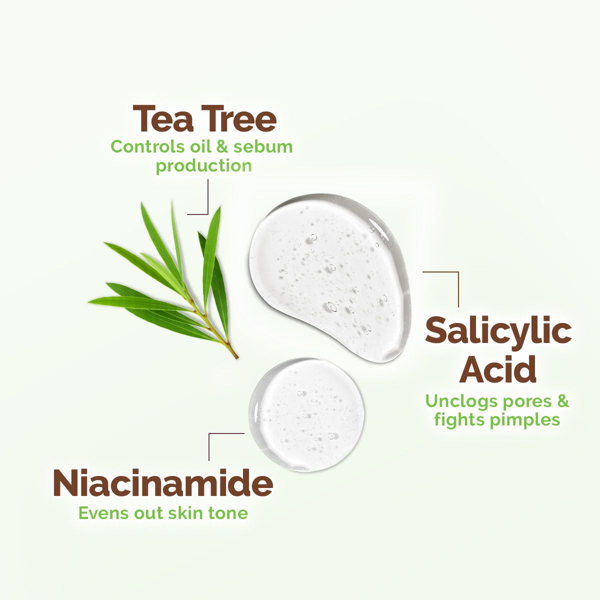 Tea Tree Pimple Control Face Wash with Tea Tree & Salicylic for Oily & Acne-Prone Skin - 150ml