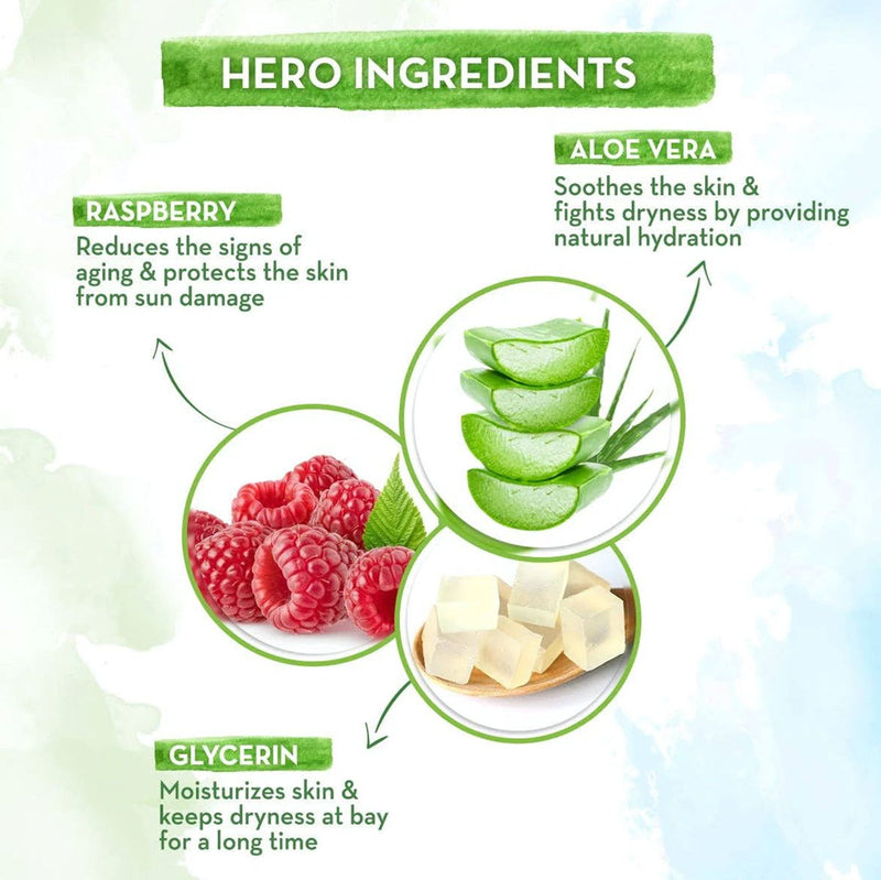 HydraGel Indian Sunscreen with Aloe Vera and Raspberry for Sun Protection - 50 g