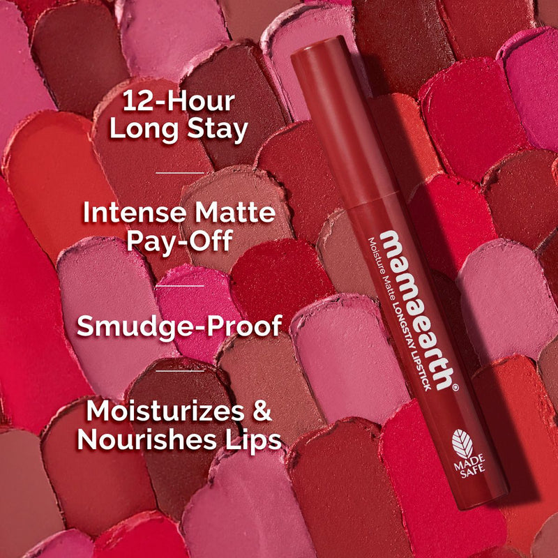 Moisture Matte Longstay Lipstick -2g  | Cherry Punch