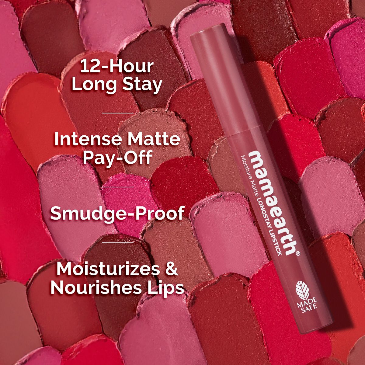 Moisture Matte Long Stay Lipstick - 2g | Plum Punch