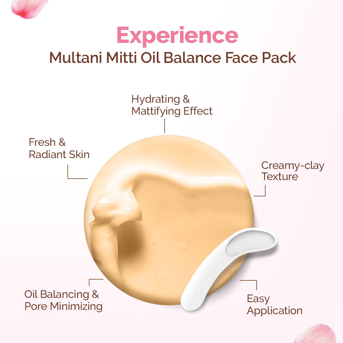 Multani Mitti Oil Balance Face Pack with Multani Mitti & Bulgarian Rose for Normal to Oily Skin - 200 g
