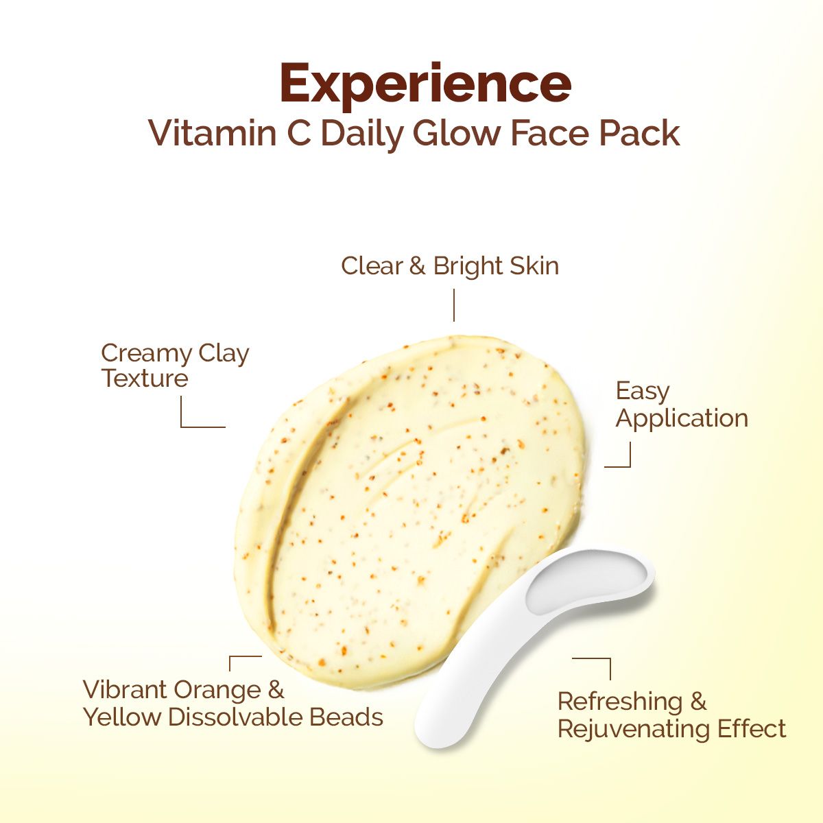 Vitamin C Daily Glow Face Pack with Vitamin C & Turmeric for Illuminating Skin - 100 g