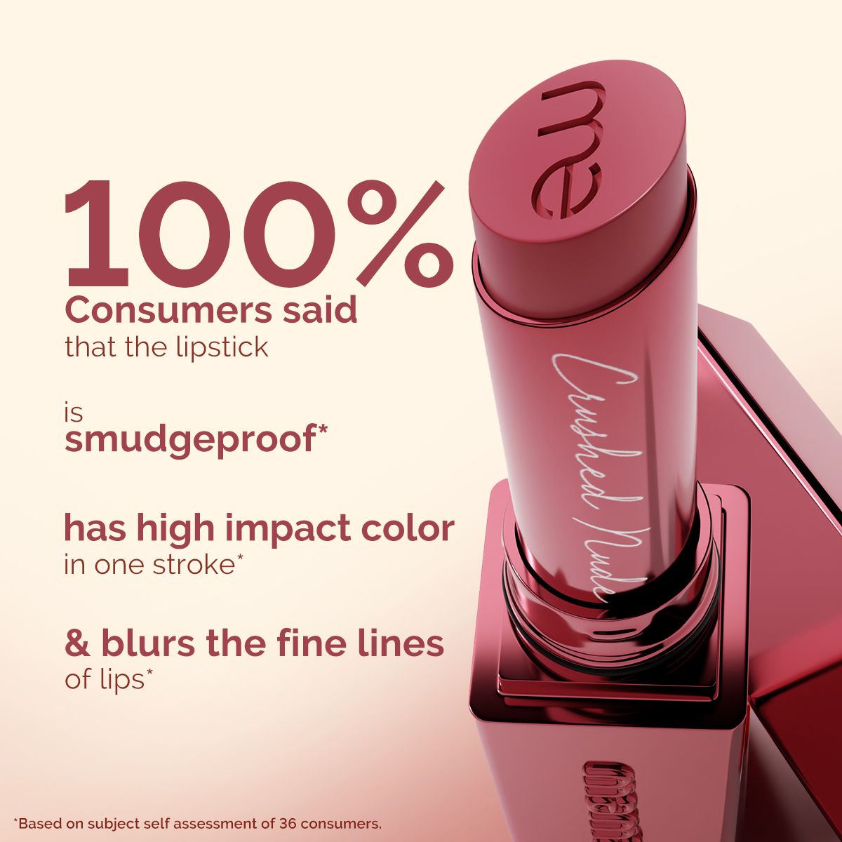 Luxe Matte Long Stay Lipstick with Passion Fruit Oil & Vitamin E   -2g | Crushed Nude