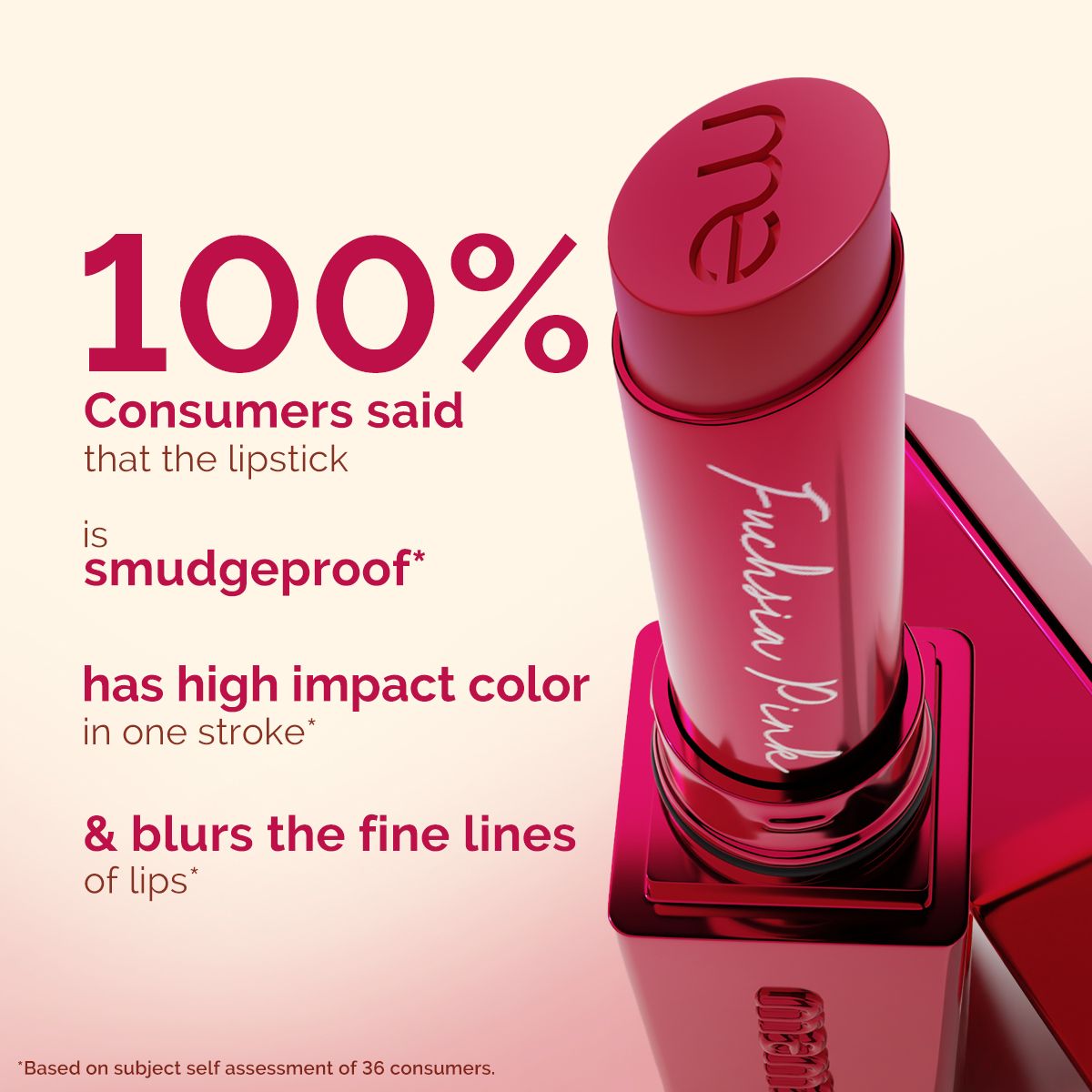 Luxe Matte Long Stay Lipstick with Passion Fruit Oil & Vitamin E   -2g | Fuchsia Pink