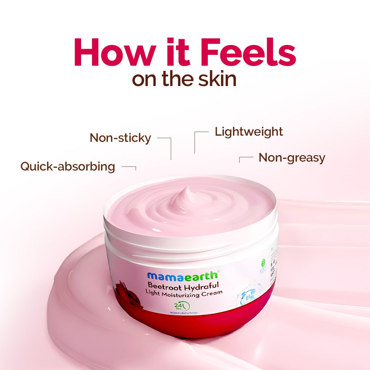 Beetroot Hydraful Moisturizer with Beetroot & Hyaluronic Acid for Natural Pink Glow - 200 g