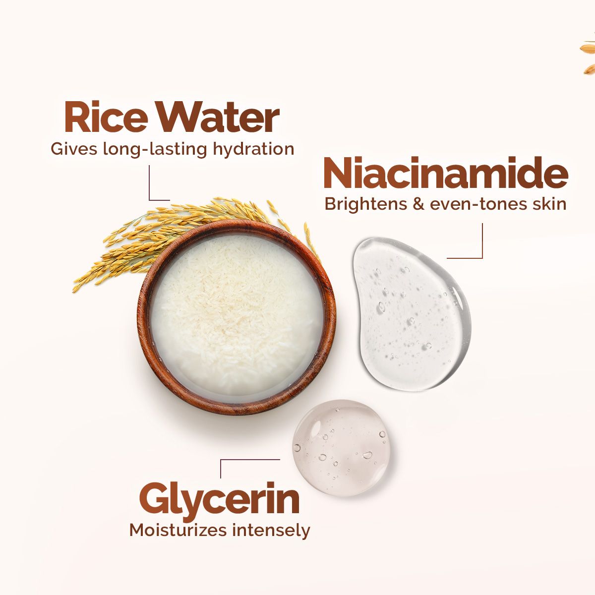 Rice Dewy Bright Moisturizer with Rice Water & Niacinamide for Glass Skin Glow - 200 g