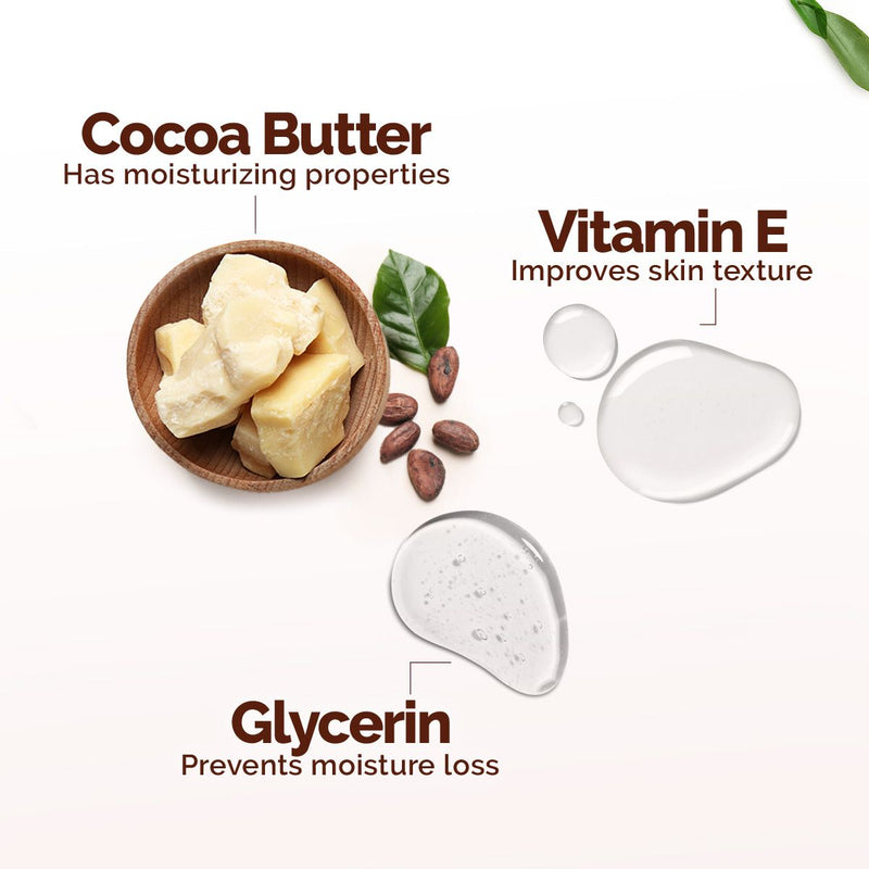 Cocoa Rich Moisturizer with Cocoa Butter & Vitamin E for Deep Nourishment - 200 g (Pack of 2)