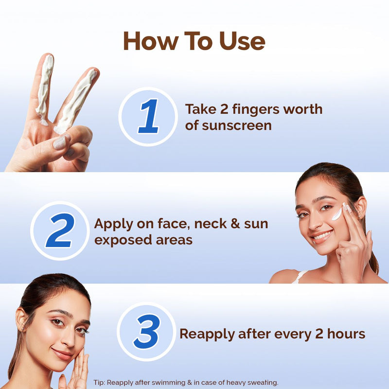 Aqua Glow Hydrating Sunscreen Gel with Himalayan Thermal Water and Hyaluronic Acid - 50 g (Pack of 2)