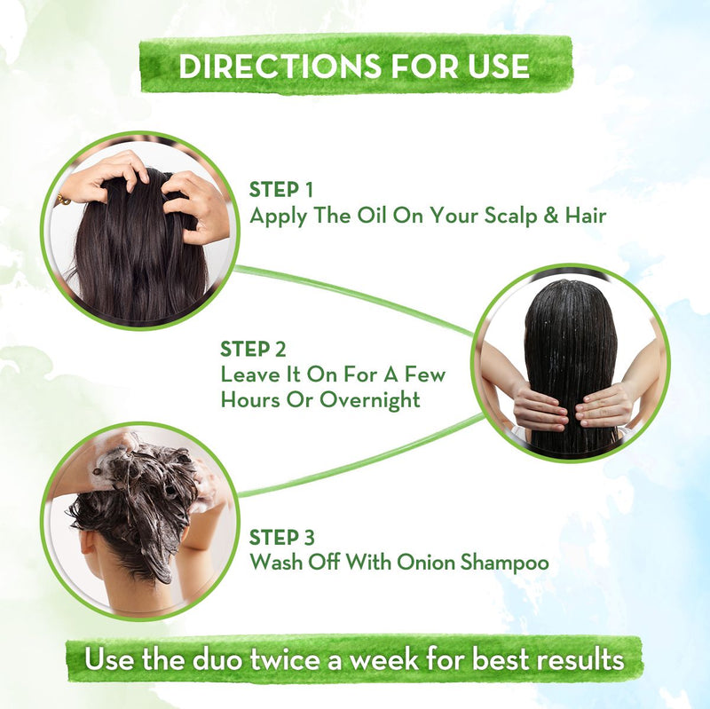 Onion Hair Fall Control Combo -  650 ml + 400 ml