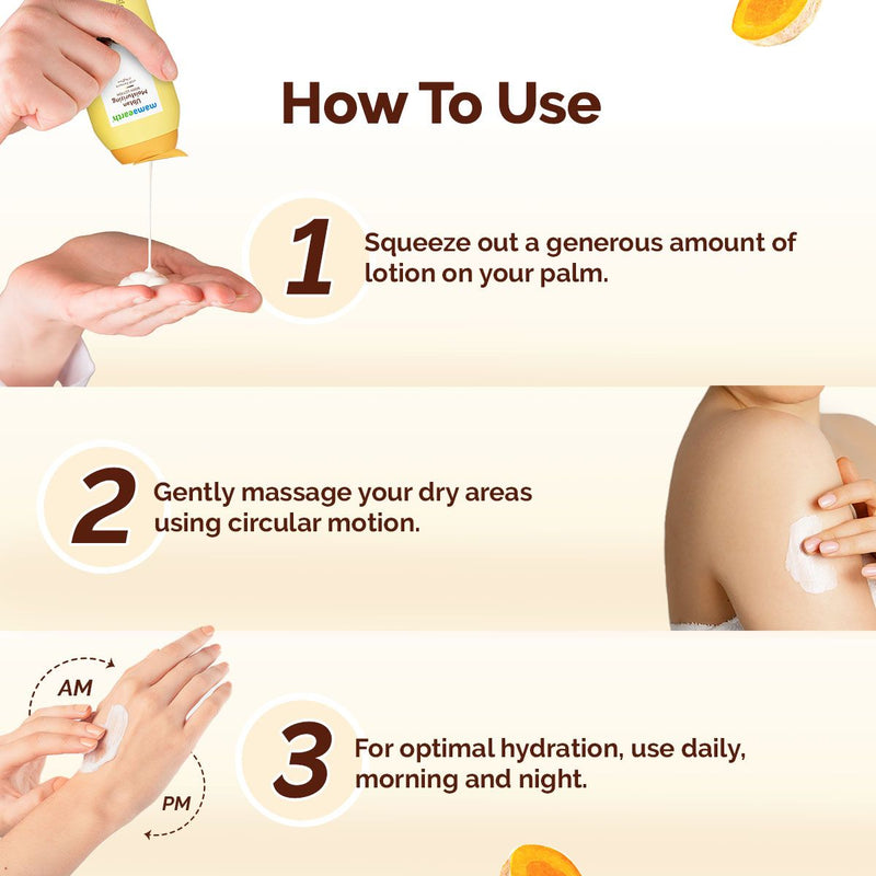 Mamaearth Ubtan Moisturizing Body Lotion with Turmeric & Saffron for Glowing Skin - 200 ml (Pack of 2)