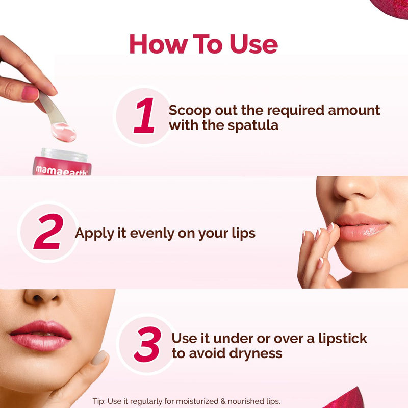 Beetroot Moisture Therapy Lip Balm with Beetroot & Hyaluronic Acid for Dry & Chapped Lips- 15 g (Pack of 2)