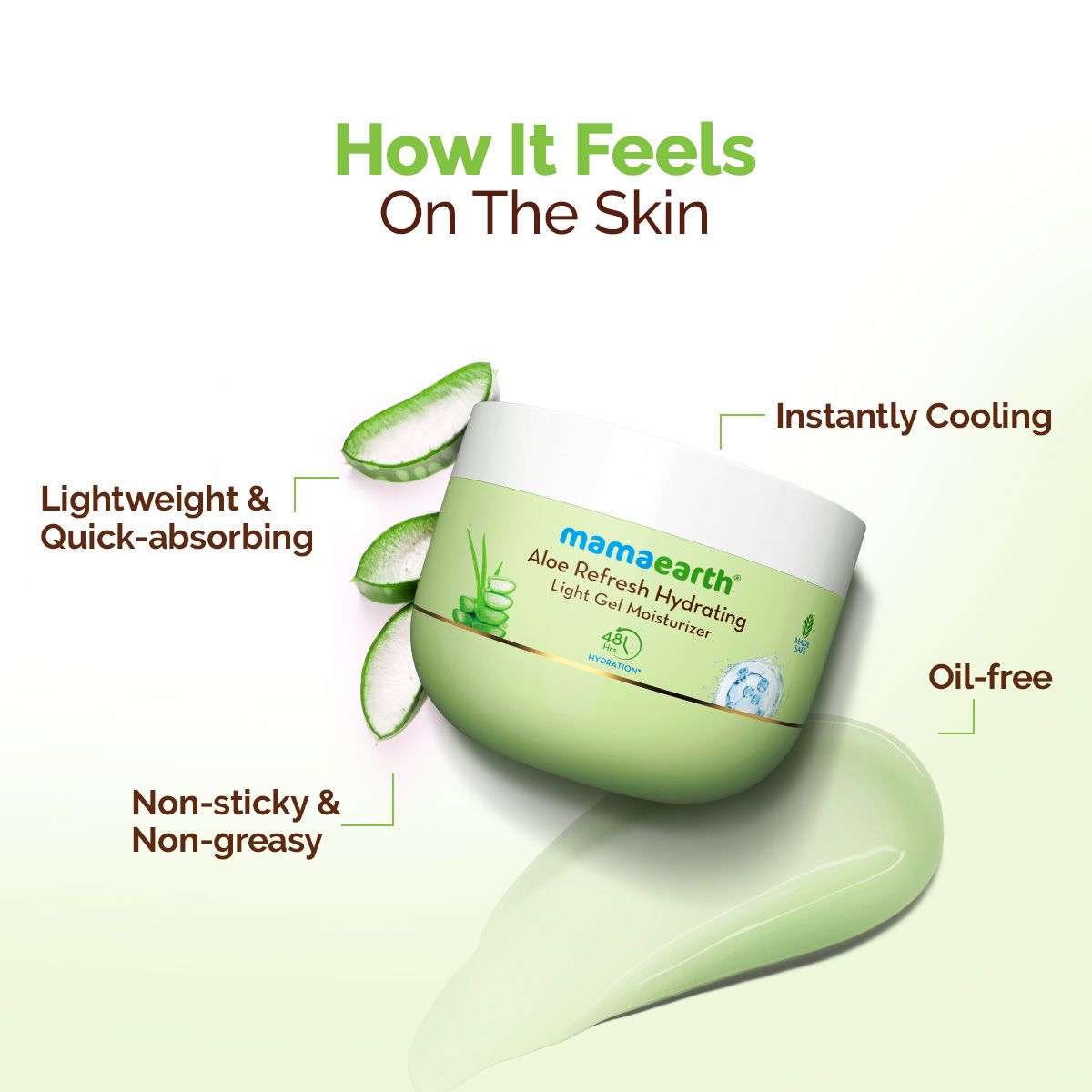 Aloe Refresh Hydrating Light Gel Moisturizer with Aloe Vera & Hyaluronic Acid for Hydrated Refreshed Skin - 200 g