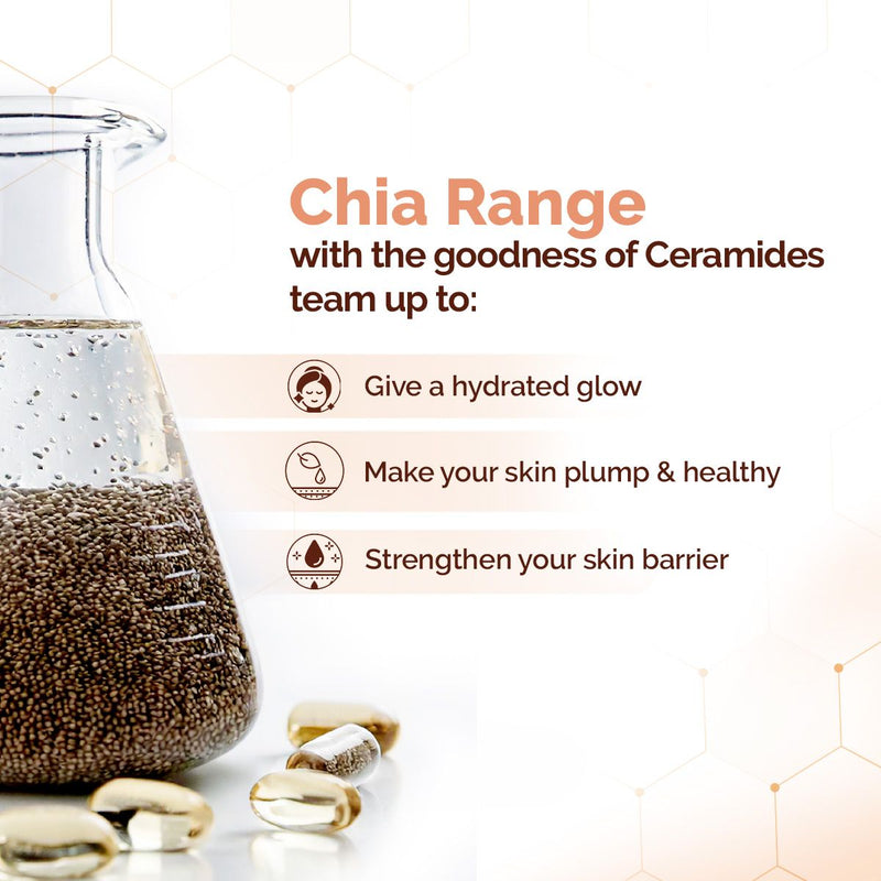 Chia Oil-Free Face Wash with Chia Seed & Ceramides for Hydrated Glow - 100 ml