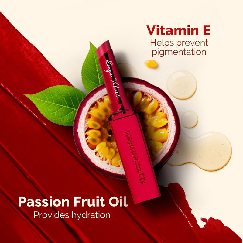 Luxe Matte Long Stay Lipstick with Passion Fruit Oil & Vitamin E   -2g | Rouge Velvet