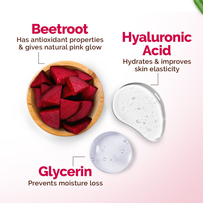 Beetroot Hydraful Moisturizer with Beetroot & Hyaluronic Acid for Natural Pink Glow - 200 g