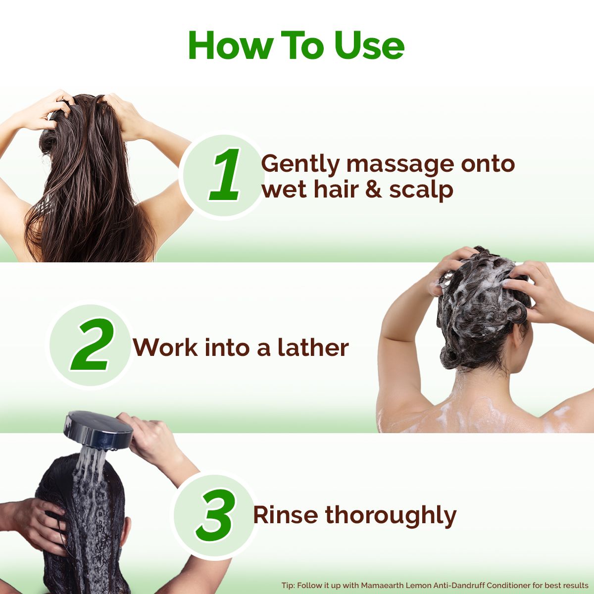 Lemon Anti-Dandruff Shampoo with Lemon & Aloe Vera for Itchy & Flaky Scalp - 600ml