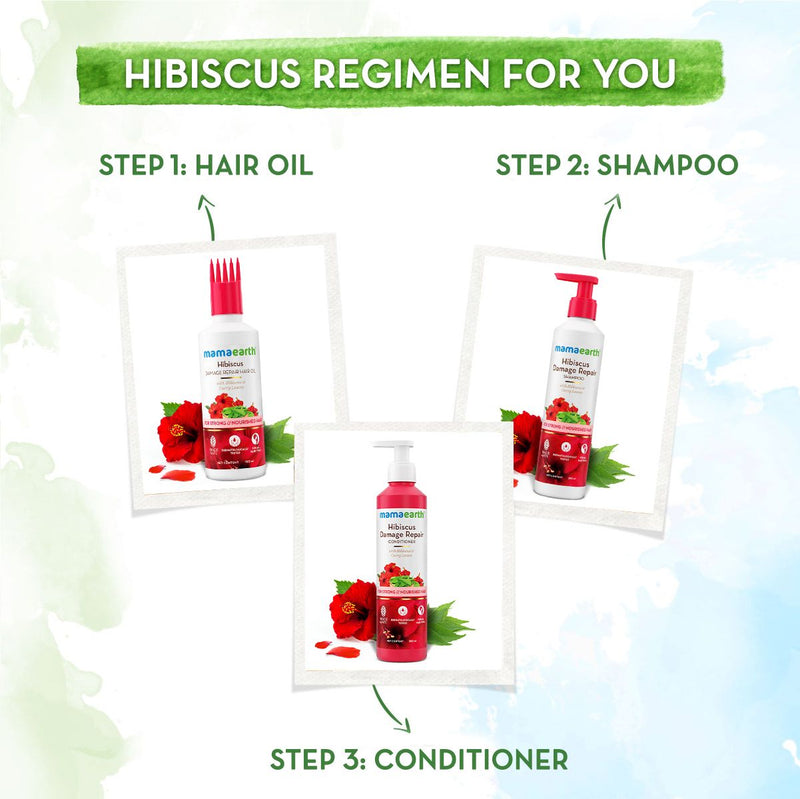 Mamaearth Hibiscus Damage Repair Conditioner With Hibiscus & Curry Leaves - 250ml