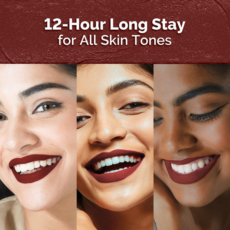 Moisture Matte Longstay Lipstick - 2g | hazelnut brown