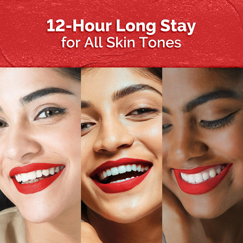 Moisture Matte Long Stay Lipstick - 2g | Melon Red