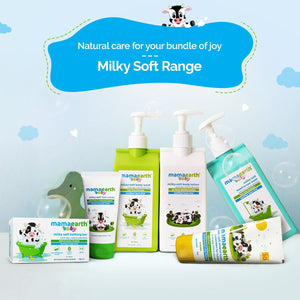 Milky Soft Range natural care baby body wash shampoo