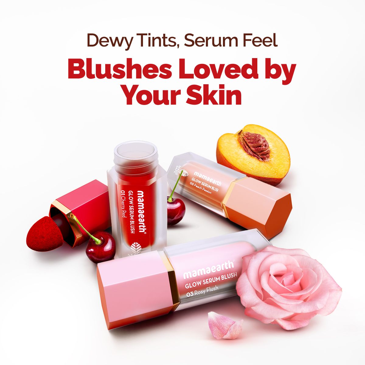 Glow Serum Blush with Vitamin C & Cherry Extract - 5 ml - Cherry Red