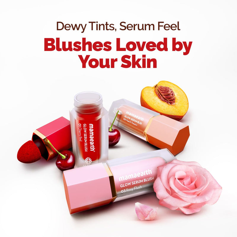 Glow Serum Blush with Vitamin C & Cherry Extract - 5 ml - Cherry Red
