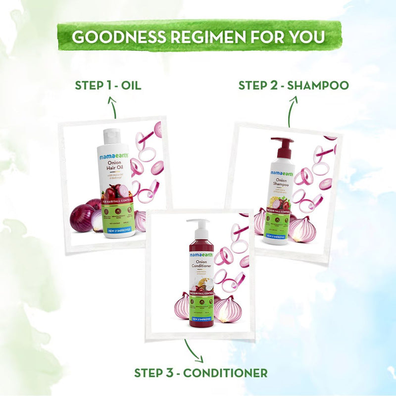Onion Hair Oil with Onion Oil & Redensyl for Hair Fall Control - 200 ml