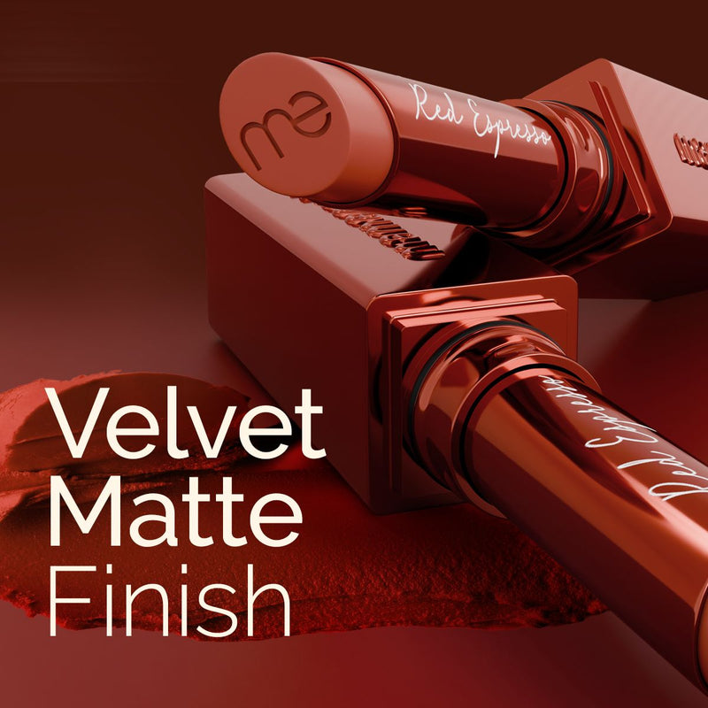 Luxe Matte Long Stay Lipstick with Passion Fruit Oil & Vitamin E   -2g | Red Espresso