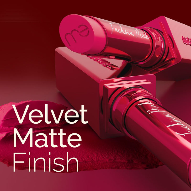 Luxe Matte Long Stay Lipstick with Passion Fruit Oil & Vitamin E   -2g | Fuchsia Pink