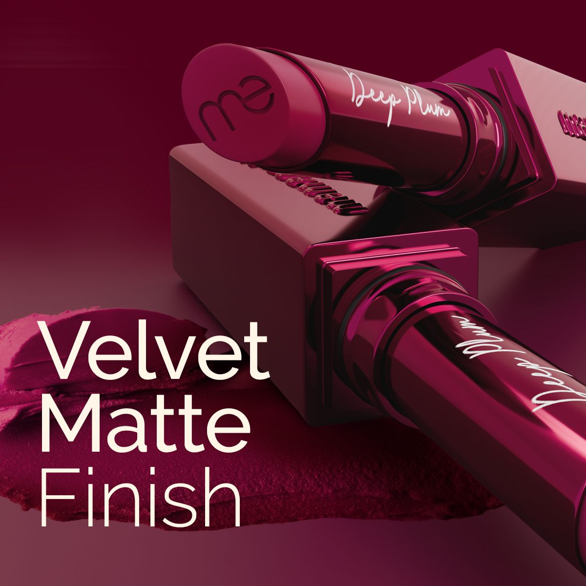 Luxe Matte Long Stay Lipstick with Passion Fruit Oil & Vitamin E   -2g | Deep Plum