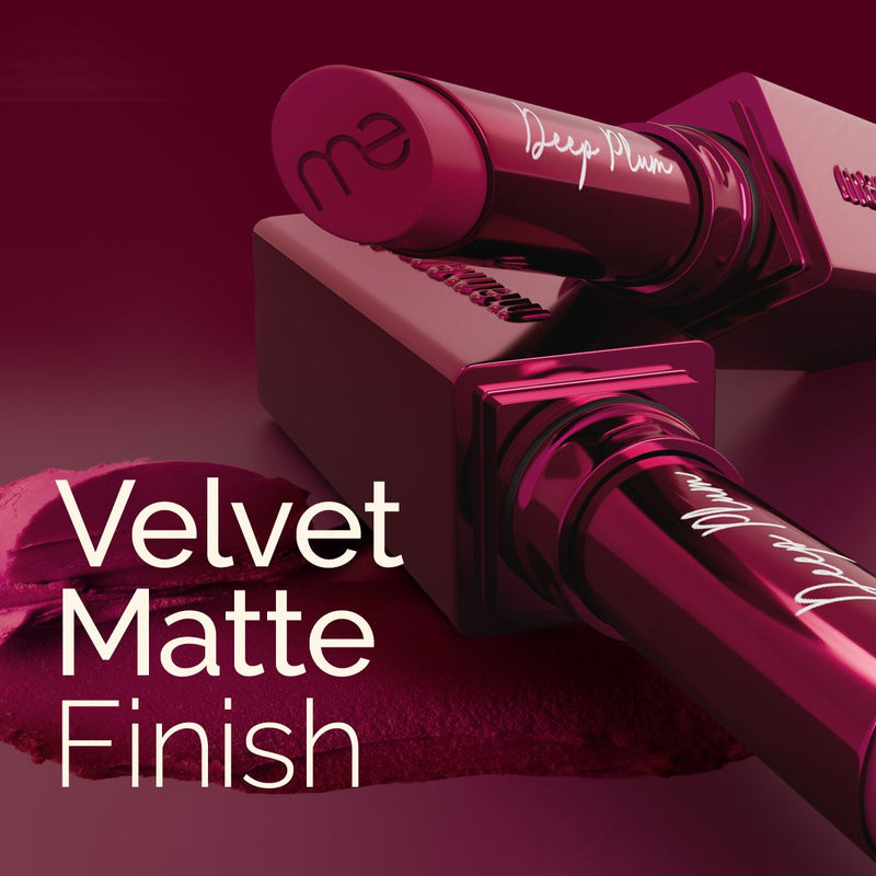 Luxe Matte Long Stay Lipstick with Passion Fruit Oil & Vitamin E   -2g | Deep Plum