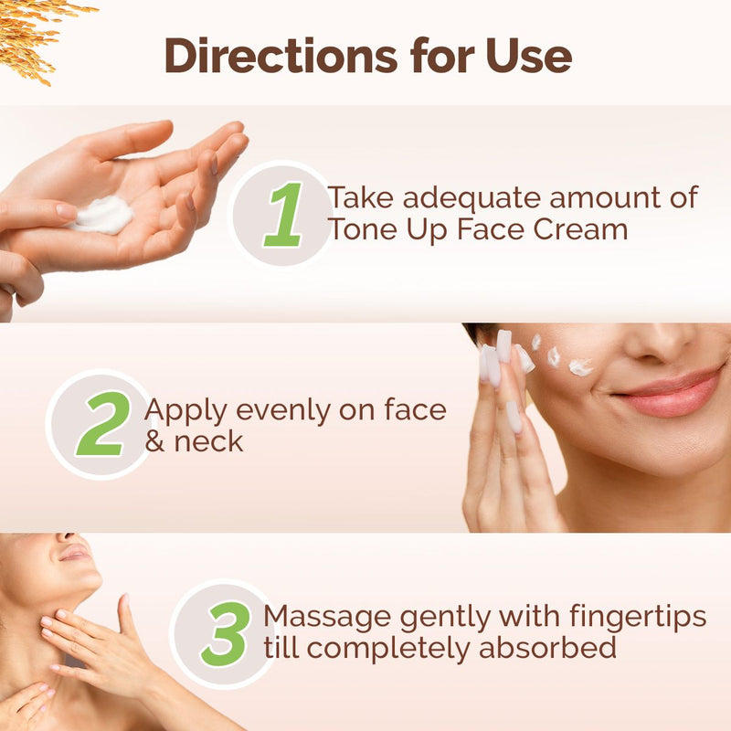 Mamaearth Rice Water Tone Up Face Cream with Rice Water & Niacinamide for Glass Skin - 50 g