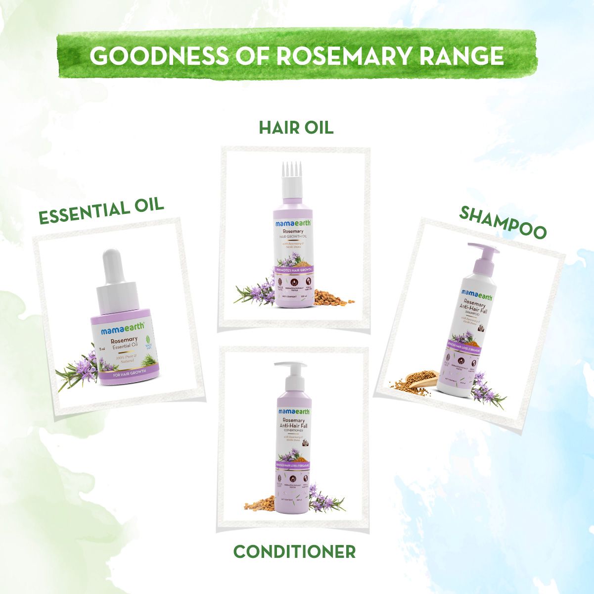 Rosemary Essential Oil for Hair Growth - 15 ml