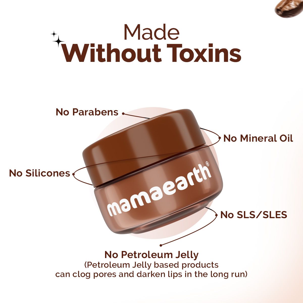 Cocoa Moisture Therapy Lip Balm with Cocoa Butter & Coffee for Dry & Chapped Lips 15 g