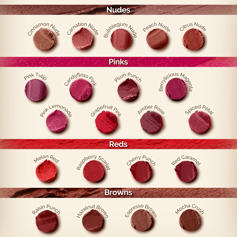 Moisture Matte LongStay Lipstick with Vitamin E & Avocado - 2g | Amber Rose