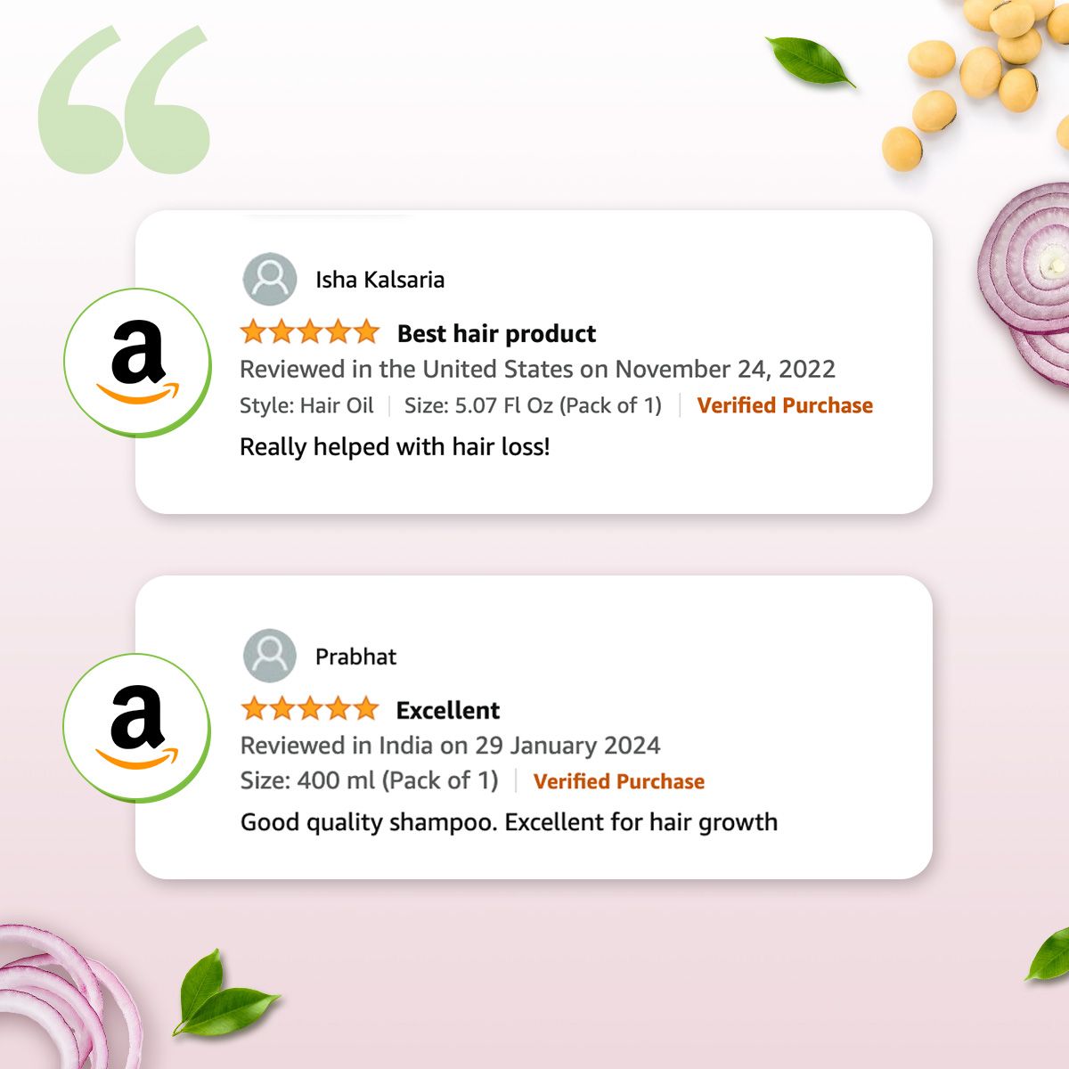 Mamaearth Onion Shampoo for Hair Fall Control & Hair Growth with Onion & Plant Keratin - 180 ml