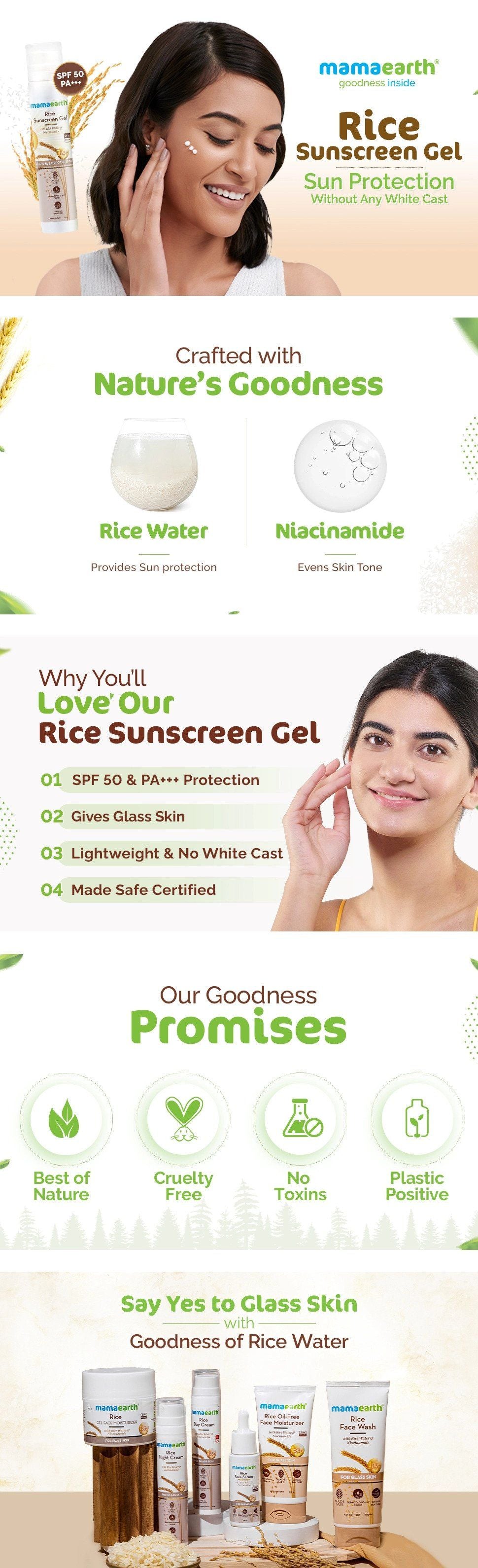 About Rice Sunscreen Gel