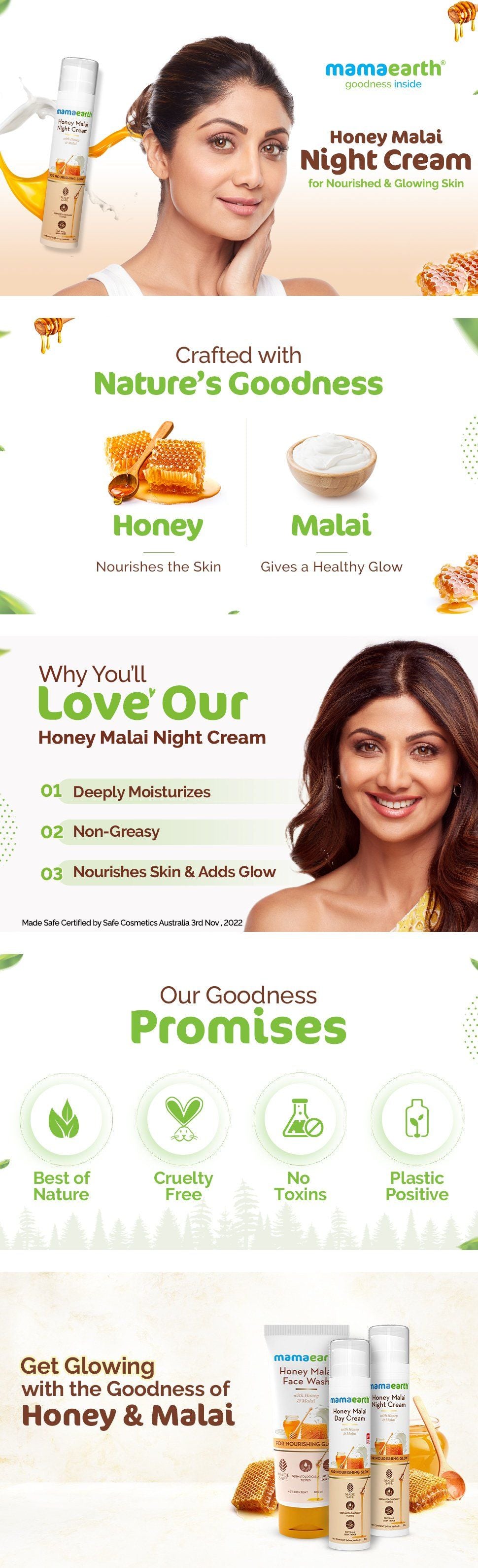 About Honey Malai Night Cream