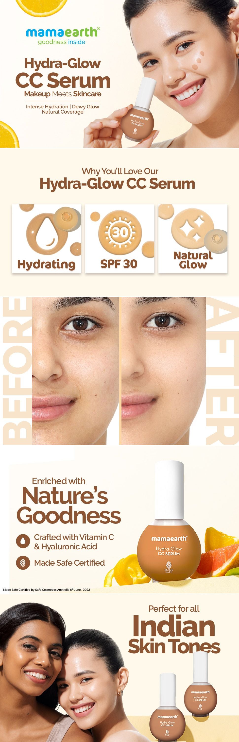 Result of Hydra-Glow CC Serum