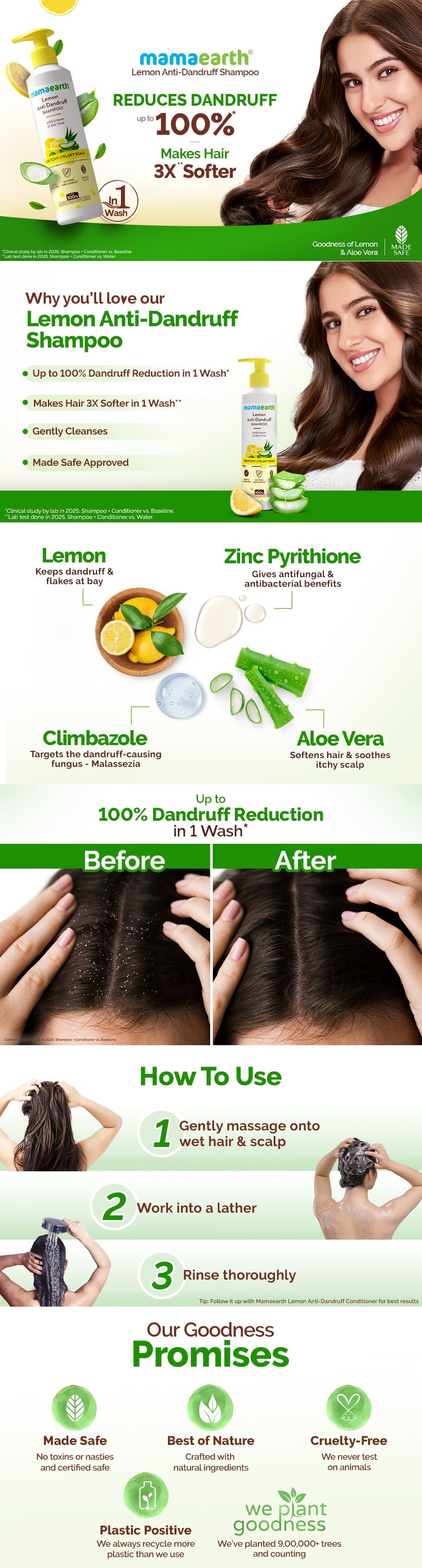 About Lemon Anti-Dandruff Shampoo